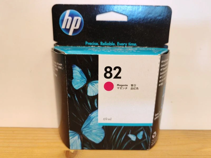 C4912A, HP 82 Magenta 69ml originální cartridge, po expiraci se zárukou