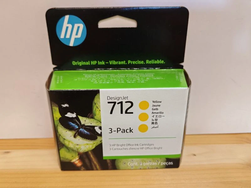 3ED79A, HP 712 originální inkoustová náplň Yellow 3 Pack 29ml