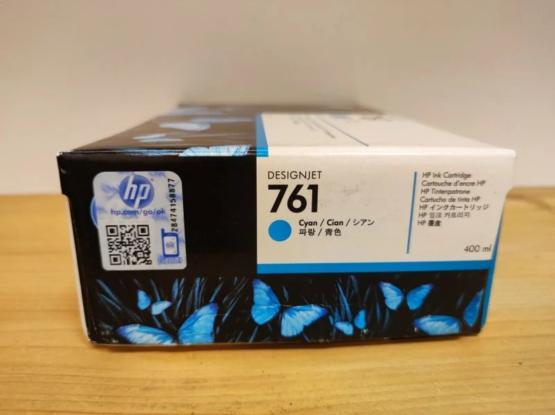CM994A, HP 761 originální inkoustová náplň Cyan 400ml, po expiraci se zárukou