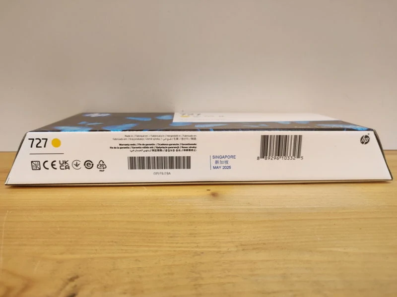 F9J78A, HP 727 originální inkoustová náplň Yellow 300ml