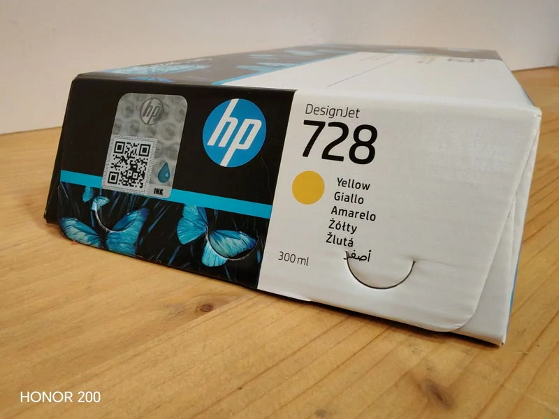 F9K15A, HP 728 originální inkoustová náplň Yellow 300ml
