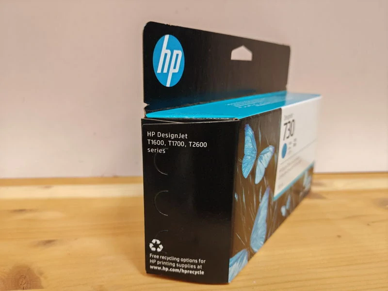 P2V62A, HP 730 originální inkoustová náplň Cyan 130ml