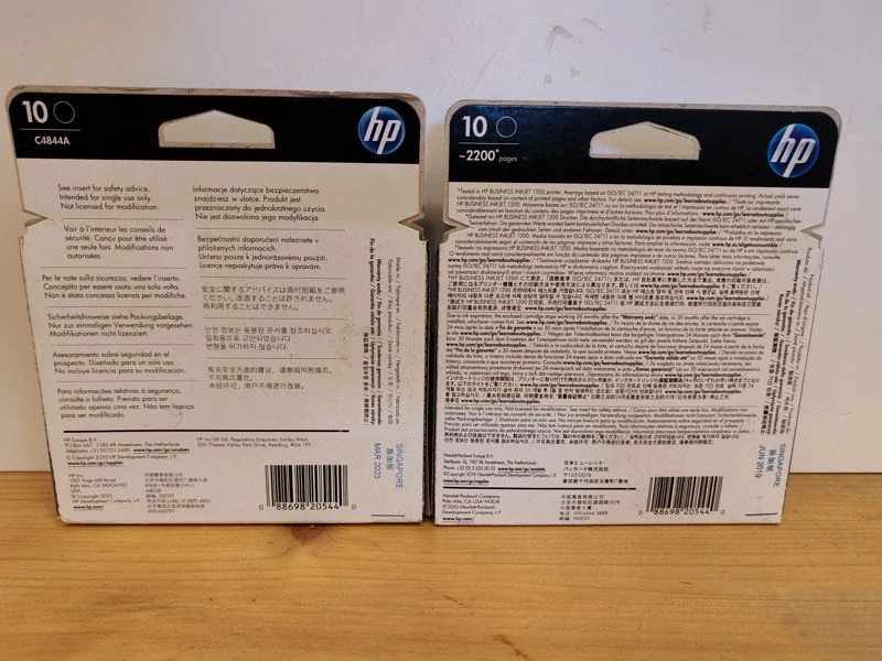 C4844A, HP 10 Black 69ml, po expiraci se zárukou