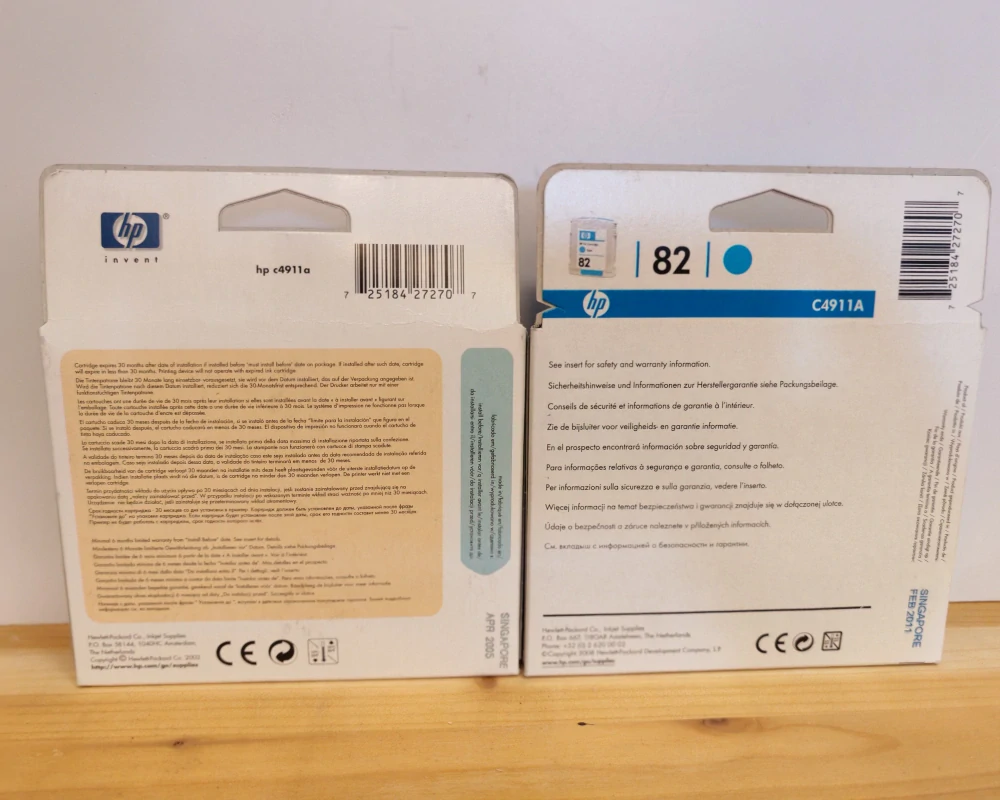 C4911A, HP 82 Cyan 69ml originální cartridge, po expiraci se zárukou