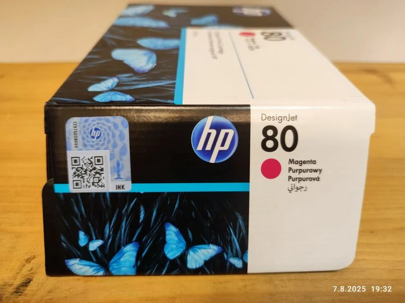 C4847A, HP 80 originální inkoustová náplň Magenta 350ml, po expiraci se zárukou
