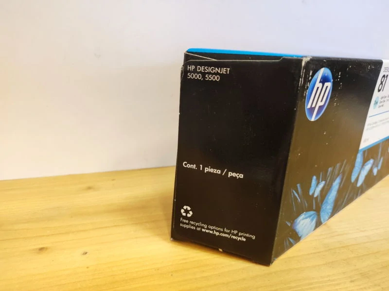 C4934A, HP 81 originální inkoustová náplň Light Cyan dye 680ml, po expiraci se zárukou