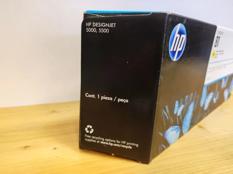 C4933A, HP 81 originální inkoustová náplň Yellow dye 680ml, po expiraci se zárukou