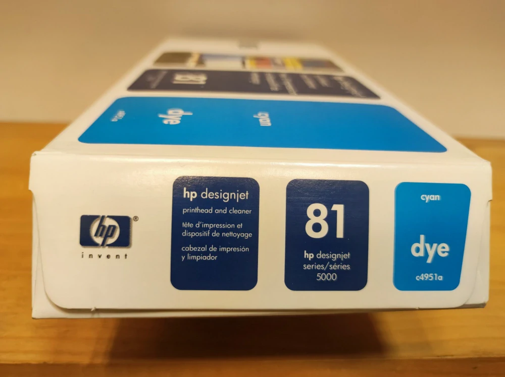 C4951A, HP 81 originální tisková hlava Cyan Dye and Cleaner, po expiraci se zárukou