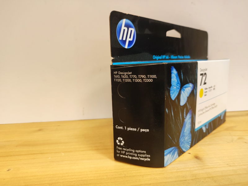 C9373A, HP 72 originální inkoustová náplň Yellow 130ml