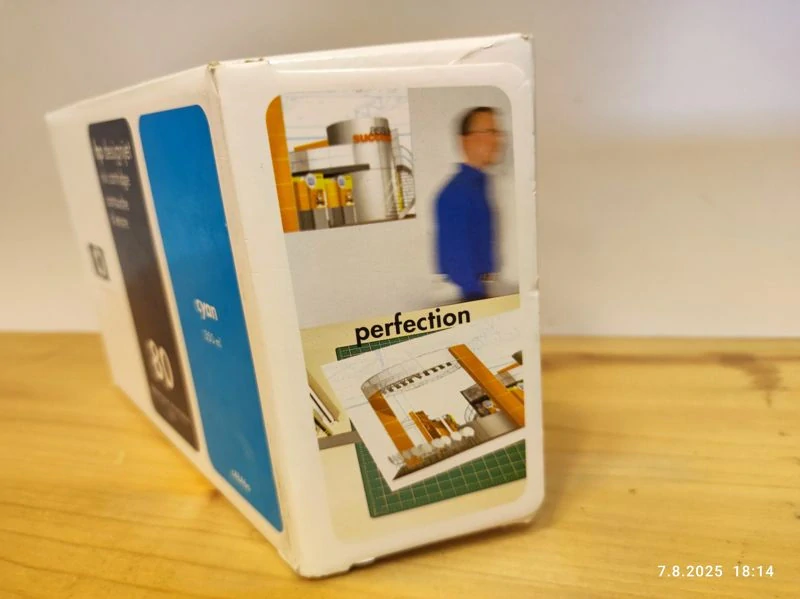 C4846A, HP 80 originální inkoustová náplň Cyan 350ml, po expiraci se zárukou