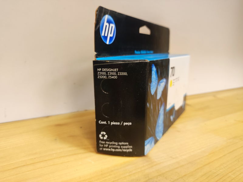 C9454A, HP 70 originální inkoustová náplň Yellow 130ml, po expiraci se zárukou