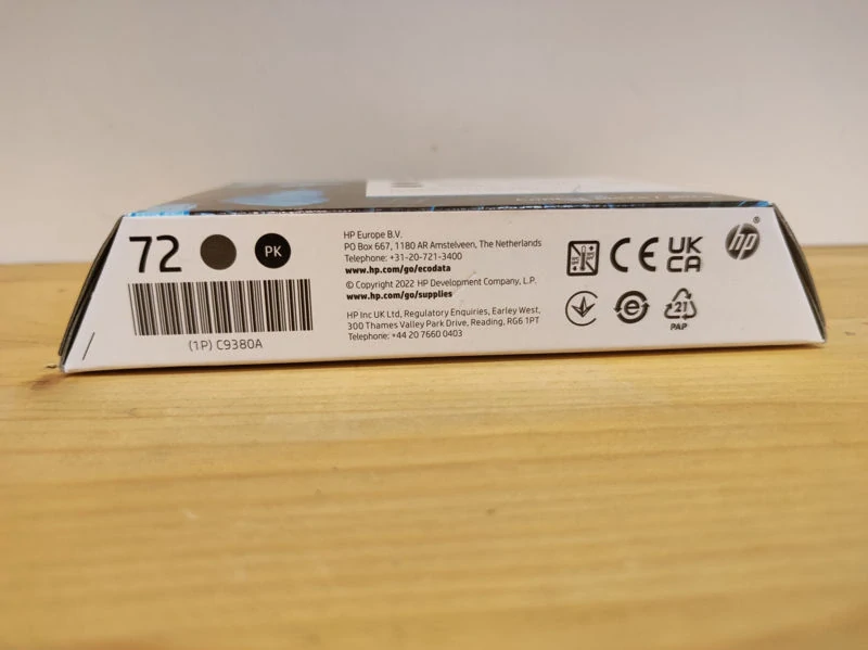 C9380A, HP 72 Gray and Photo Black printhead