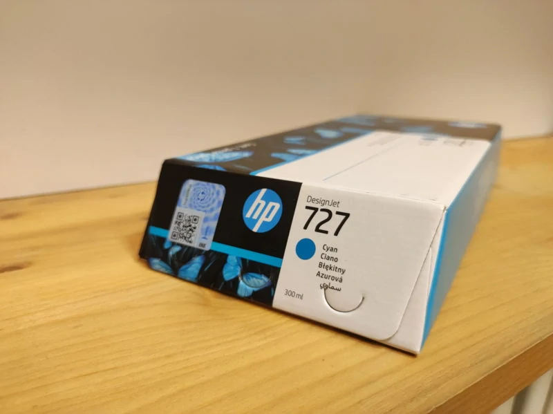 F9J76A, HP 727 originální inkoustová náplň Cyan 300ml