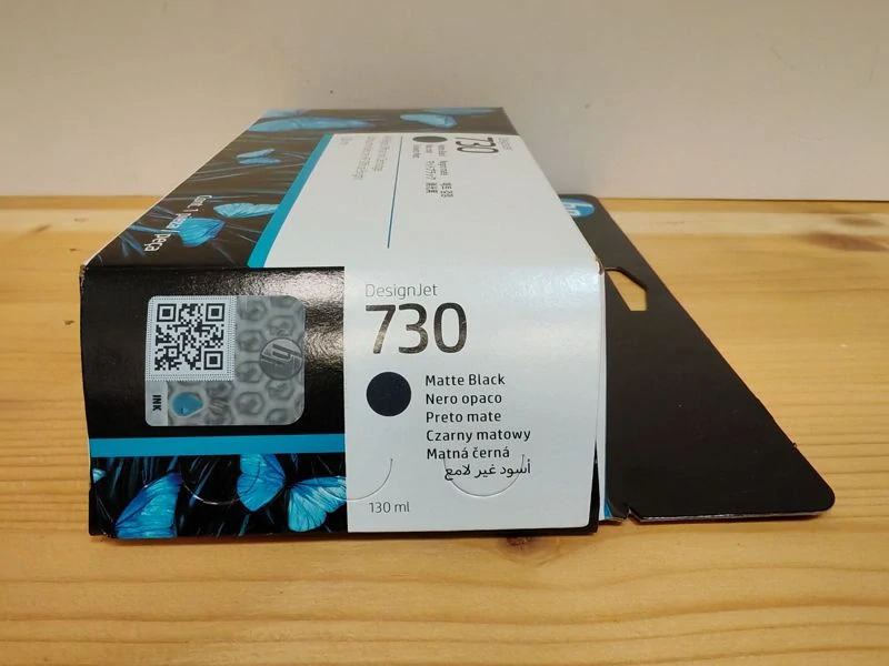 P2V65A, HP 730 originální inkoustová náplň Matte Black 130ml