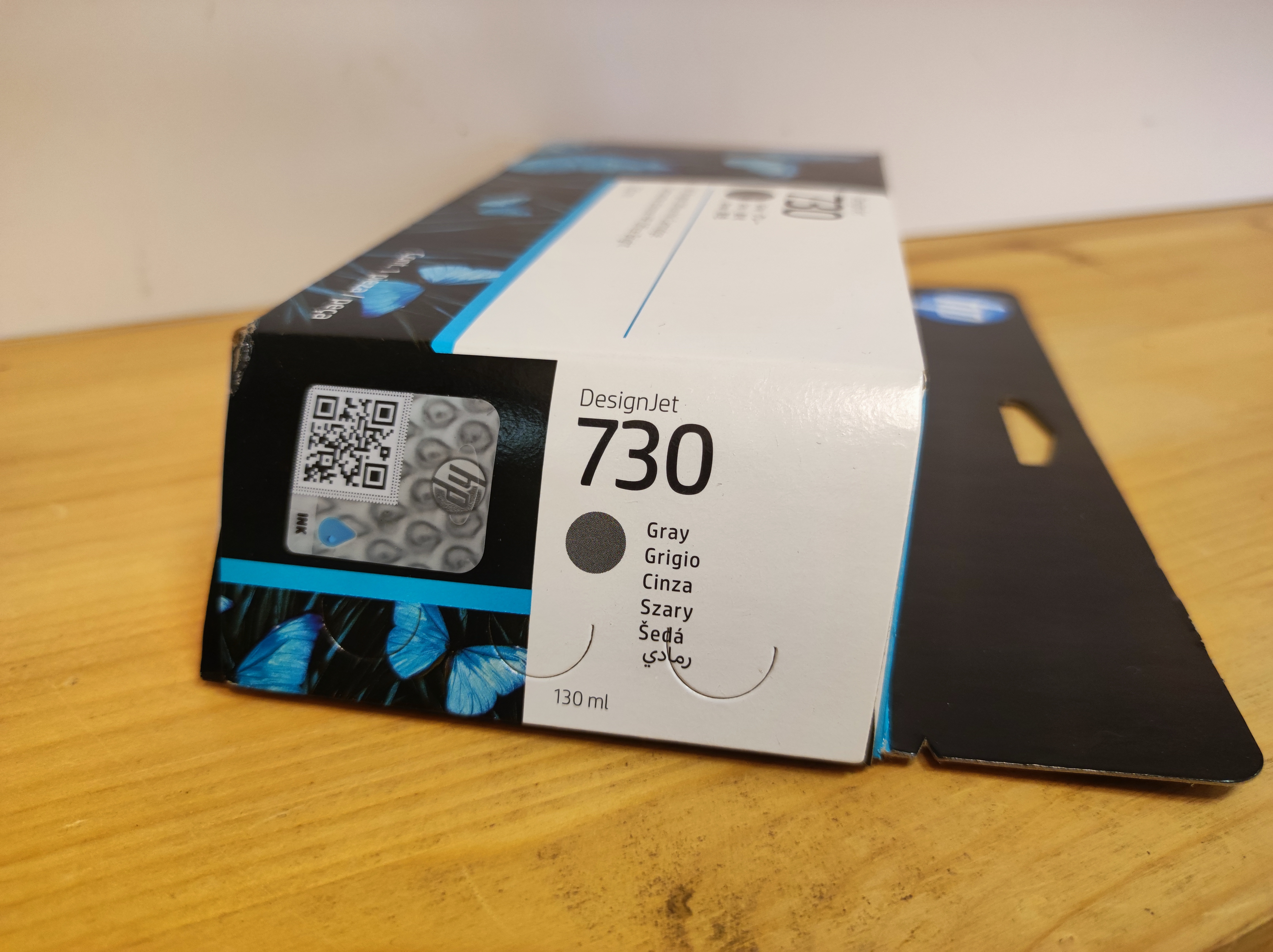 P2V66A, HP 730 originální inkoustová náplň Gray 130ml