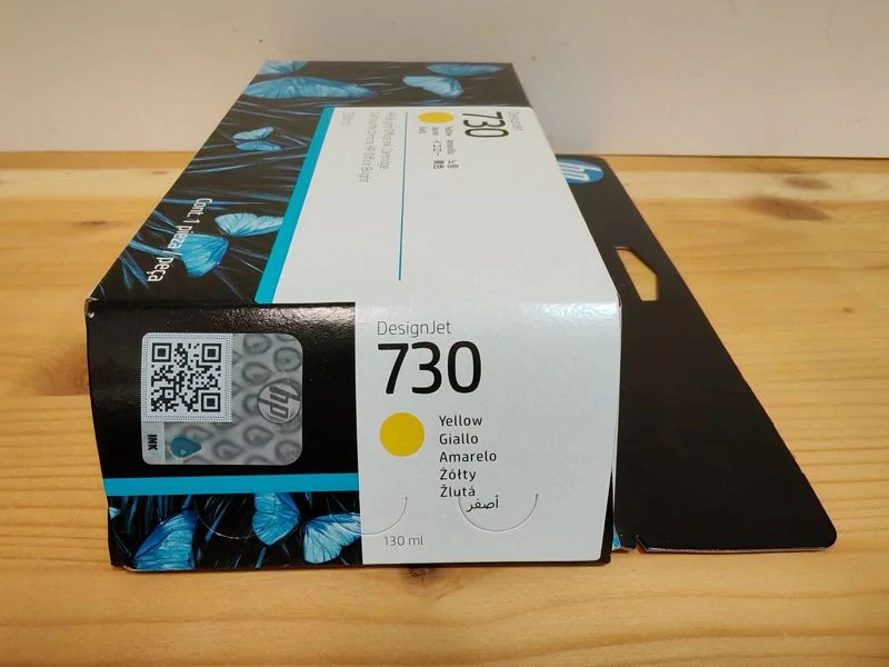 P2V64A, HP 730 originální inkoustová náplň Yellow 130ml