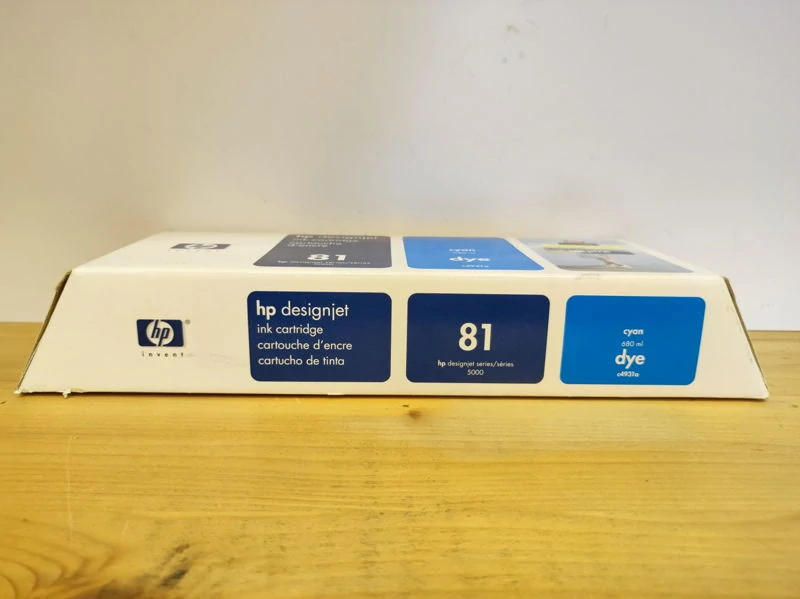 C4931A, HP 81 originální inkoustová náplň Cyan dye 680ml, po expiraci se zárukou