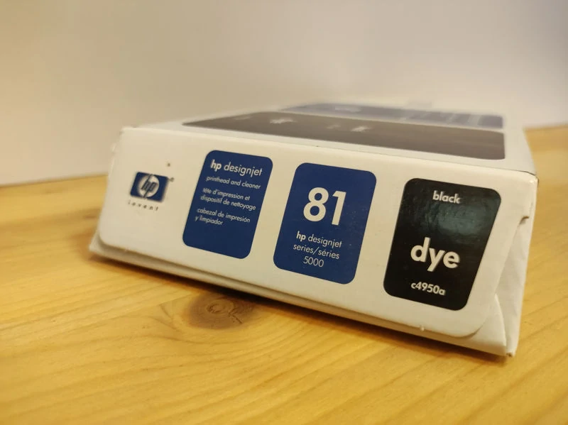 C4950A, HP 81 originální tisková hlava Black Dye and Cleaner, po expiraci se zárukou