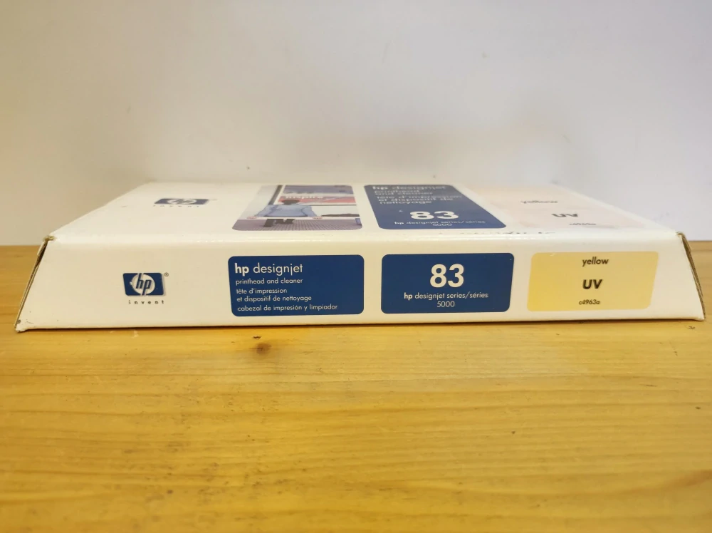 C4963A, HP 83 originální tisková hlava Yellow UV and Cleaner, po expiraci se zárukou