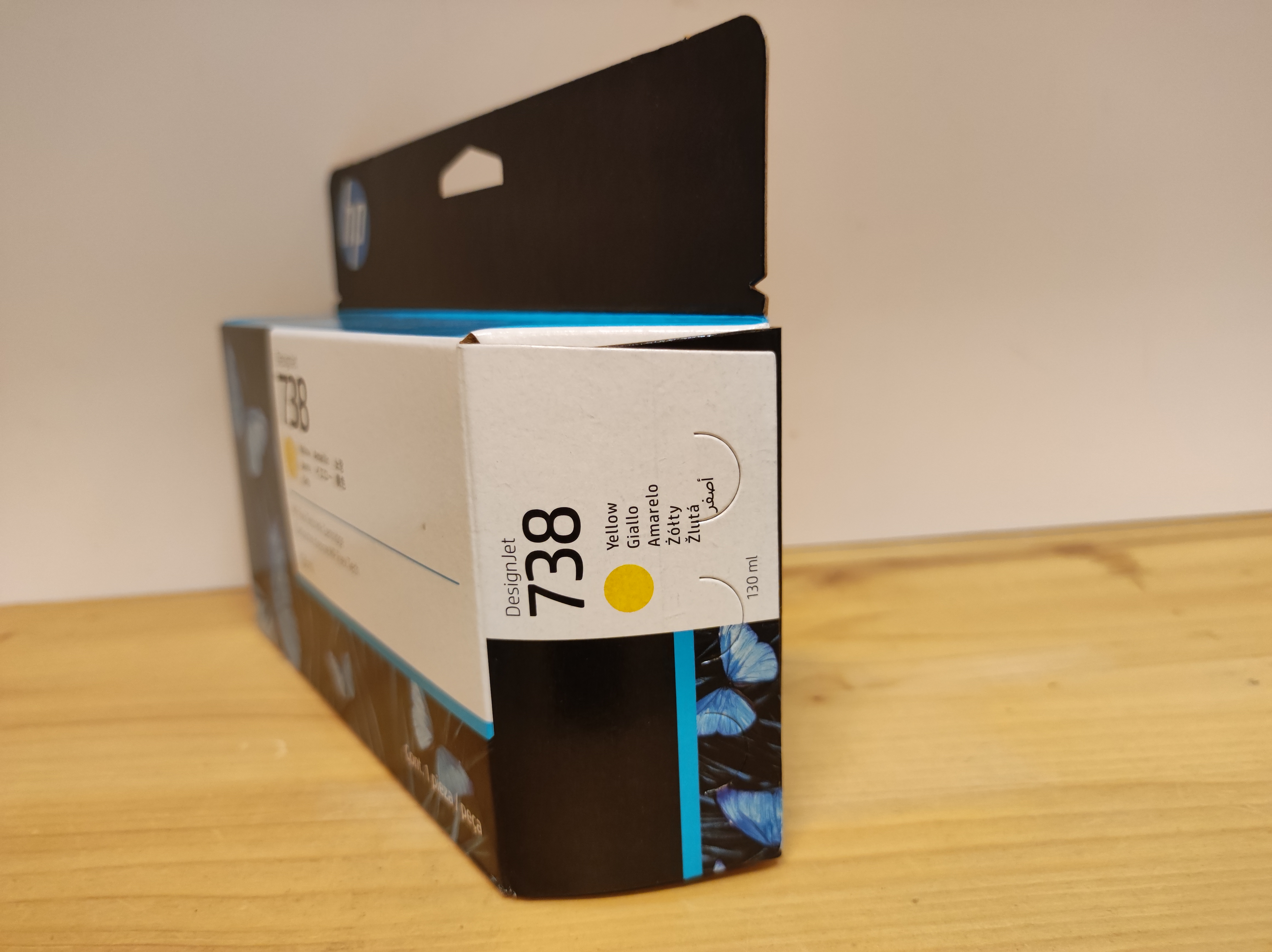 498N7A, HP 738 originální inkoustová náplň Yellow 130ml