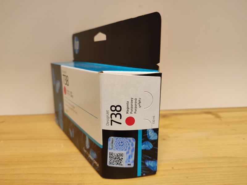 498N6A, HP 738 originální inkoustová náplň Magenta 130ml