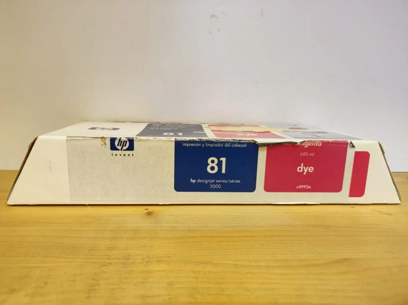 C4992A, HP 81 originální inkoustová náplň Magenta dye 680ml, po expiraci se zárukou