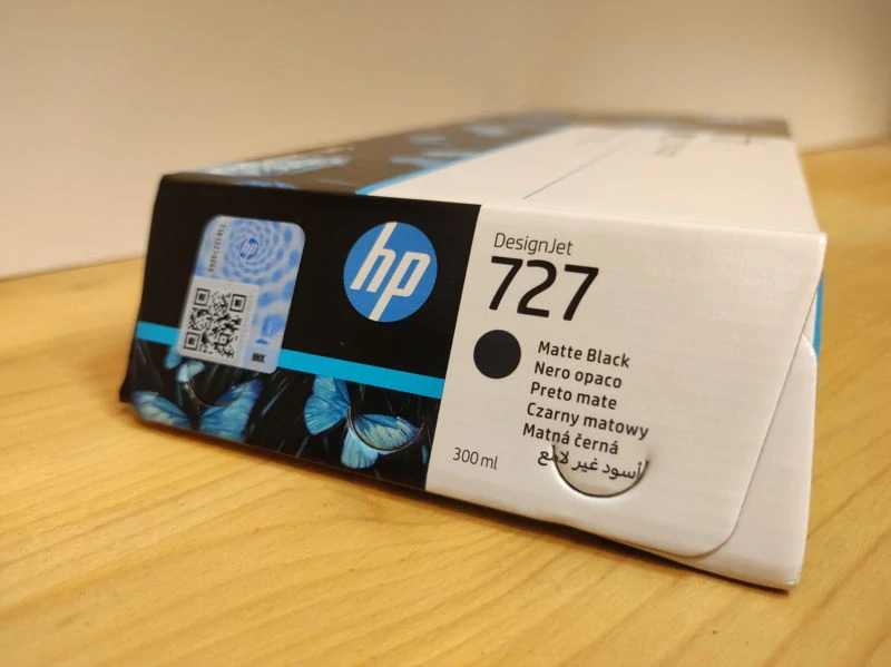 C1Q12A, HP 727 originální inkoustová náplň Matte Black 300ml