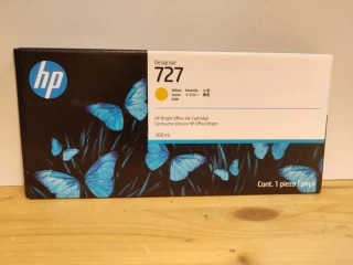 F9J78A, HP 727 originální inkoustová náplň Yellow 300ml