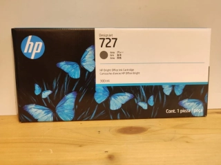 F9J80A, HP 727 originální inkoustová náplň Gray 300ml