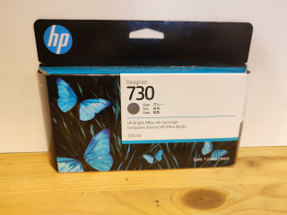 P2V66A, HP 730 originální inkoustová náplň Gray 130ml