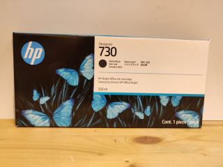 P2V71A, HP 730 originální inkoustová náplň Matte Black 300ml