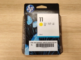 C4838A, HP 11 originální inkoustová náplň ellow 28ml, po expiraci se zárukou