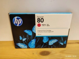 C4847A, HP 80 originální inkoustová náplň Magenta 350ml, po expiraci se zárukou