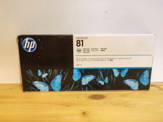 C4934A, HP 81 originální inkoustová náplň Light Cyan dye 680ml, po expiraci se zárukou