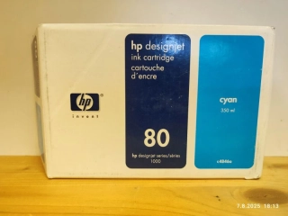 C4846A, HP 80 originální inkoustová náplň Cyan 350ml, po expiraci se zárukou