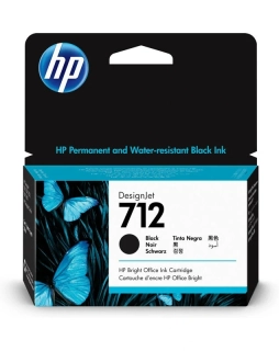 3ED70A, HP 712 originální inkoustová náplň Black 38ml