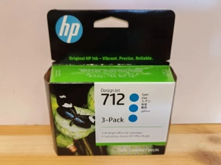 3ED77A, HP 712 originální inkoustová náplň Cyan 3 Pack 29ml