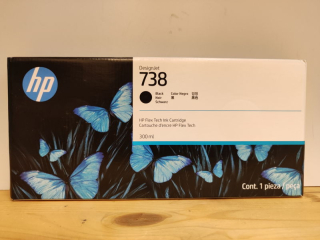 498N8A, HP 738 originální inkoustová náplň Matte Black 300ml