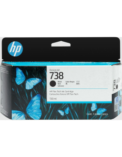 498N4A, HP 738 originální inkoustová náplň Matte Black 130ml