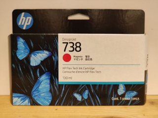 498N6A, HP 738 originální inkoustová náplň Magenta 130ml