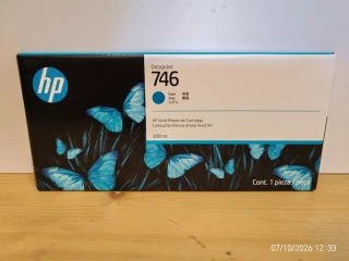 P2V80A, HP 746 originální inkoustová náplň Cyan 300ml
