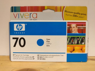C9452A, HP 70 originální inkoustová náplň Cyan 130ml, po expiraci se zárukou
