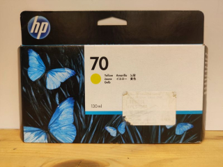 C9454A, HP 70 originální inkoustová náplň Yellow 130ml, po expiraci se zárukou