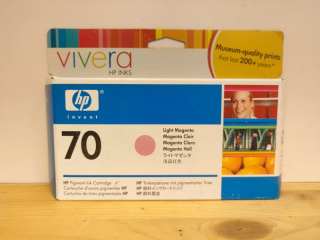 C9455A, HP 70 originální inkoustová náplň Light Magenta 130ml, po expiraci se zárukou