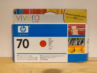 C9456A, HP 70 originální inkoustová náplň Red 130ml, po expiraci se zárukou