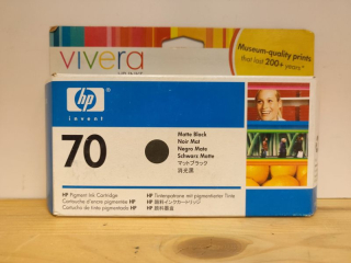 C9448A, HP 70 originální inkoustová náplň Matte Black 130ml, po expiraci se zárukou