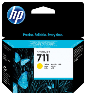 CZ132A, HP 711 originální inkoustová náplň Yellow 29ml