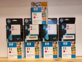 C4837A, HP 11 originální inkoustová náplň magenta 28ml, po expiraci se zárukou