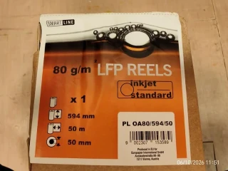 Papír plotterový LFP REELS 594mm x 50m, dutinka 50mm, 80g/m², role